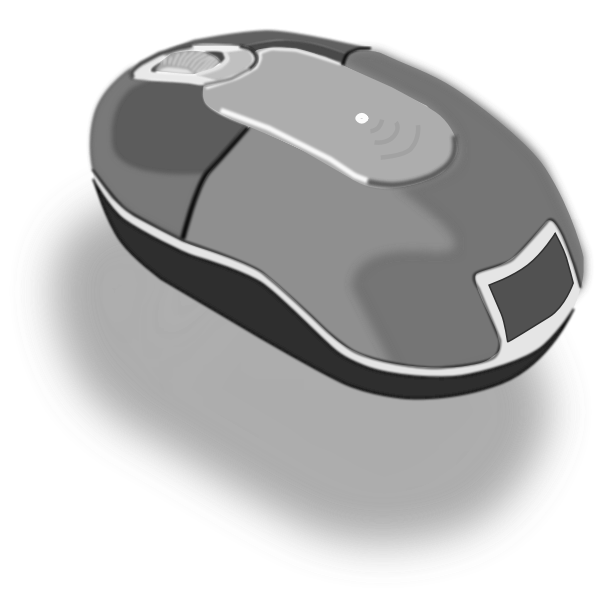 Photorealistic PC mouse vector clip art
