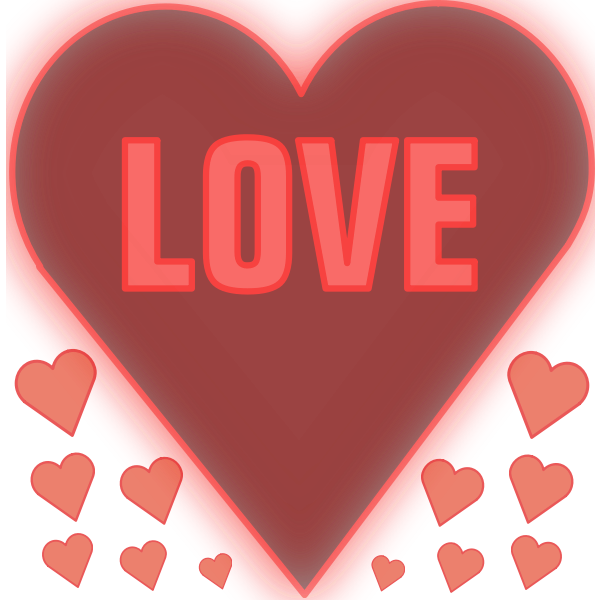 Love in a heart vector image