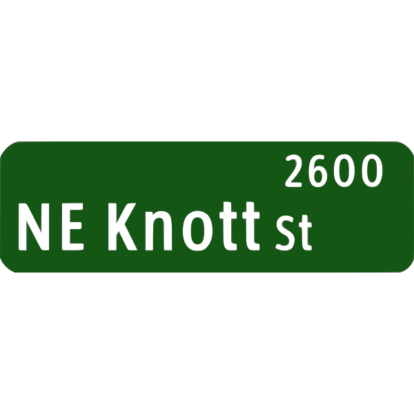 Vector graphics of federal standard style street sign