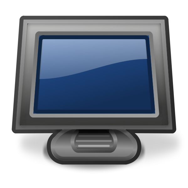 PC monitor vector illustration