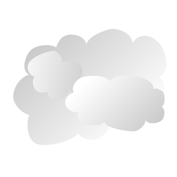 Simple cloud sign vector illustration