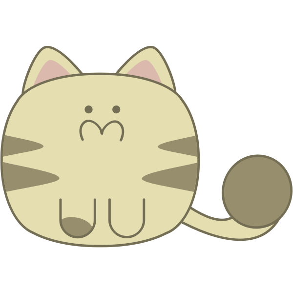 Cute cat vector image