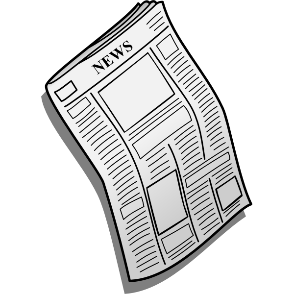 Newspaper vector icon