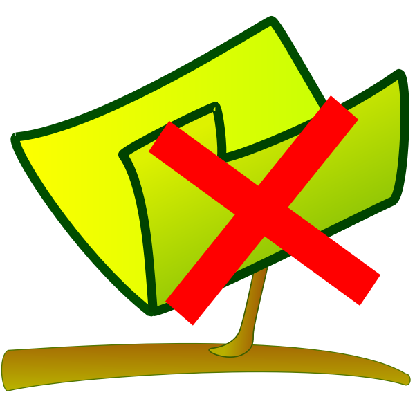 Vector image of green NFS unmount sign