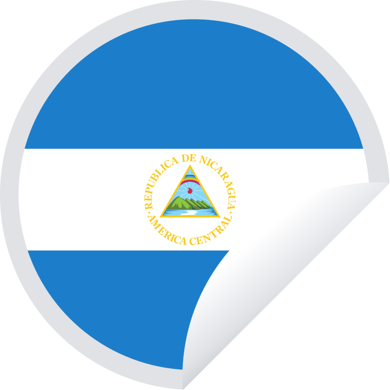 Nicaraguan flag sticker