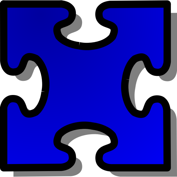 Vector illustration of puzzle piece 3