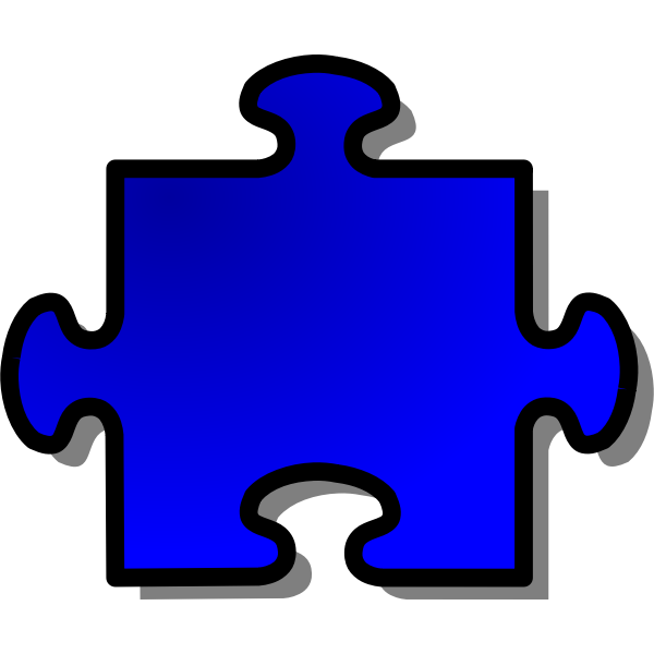 nicubunu Blue Jigsaw piece 08