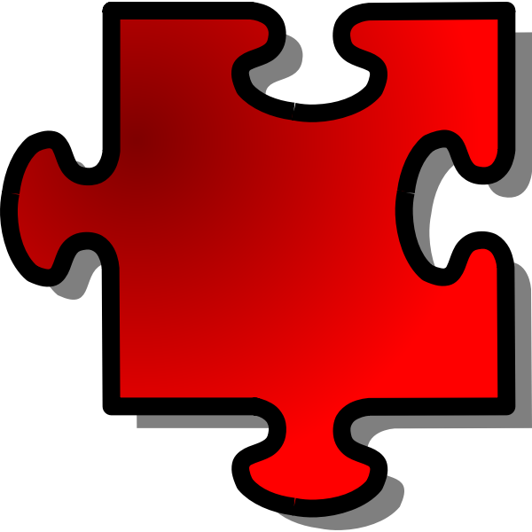 Red Jigsaw piece 2