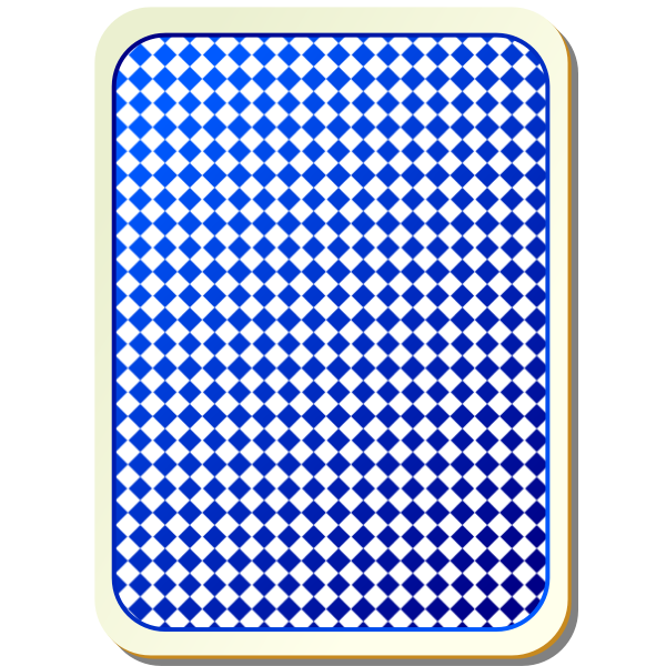 Grid blue playing card vector image