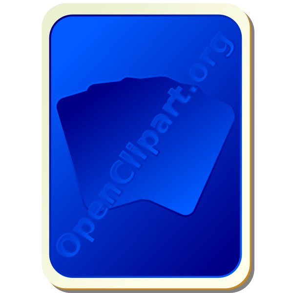 Back of blue playing card vector image