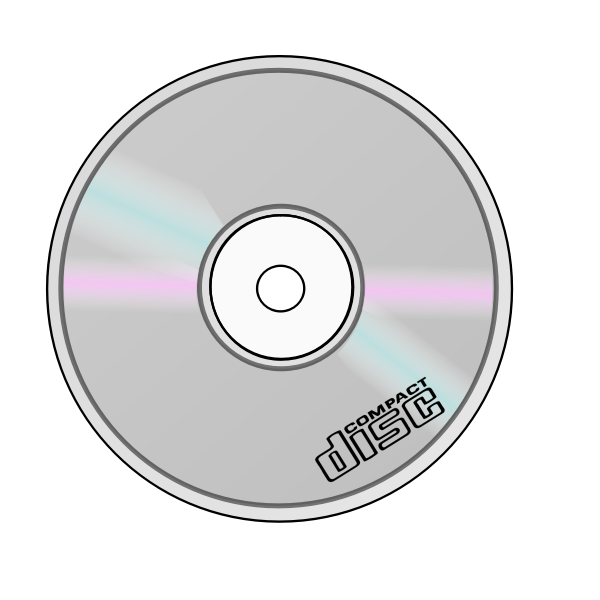 Vector graphics of compact disc