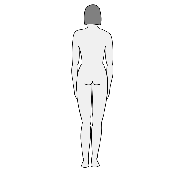 Female Body Silhouette Stock Vector