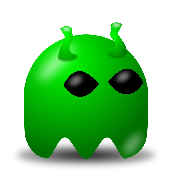 Game baddie alien vector image | Free SVG