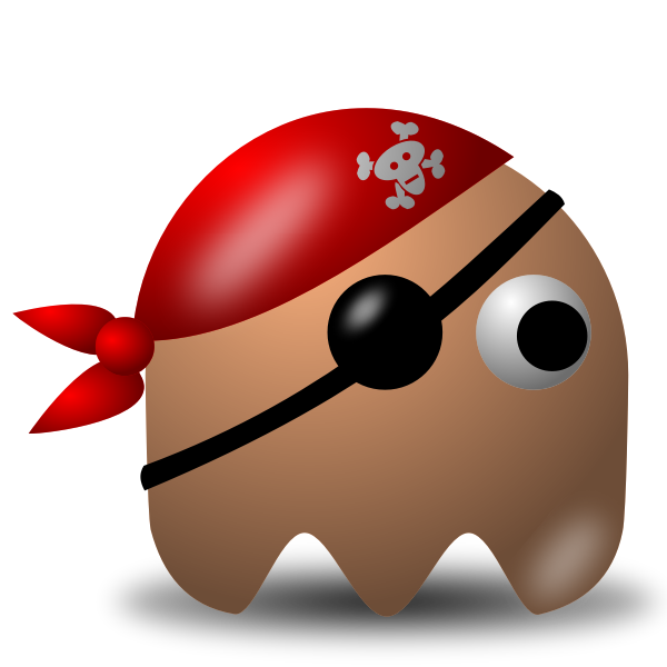 Game baddie pirate guy vector image