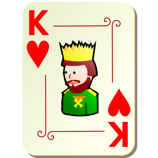 King of hearts vector illustration