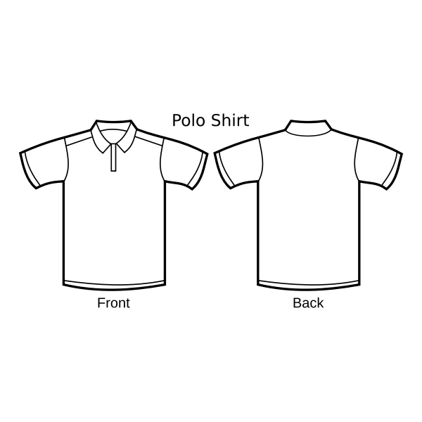 Polo shirt template vector image | Free SVG