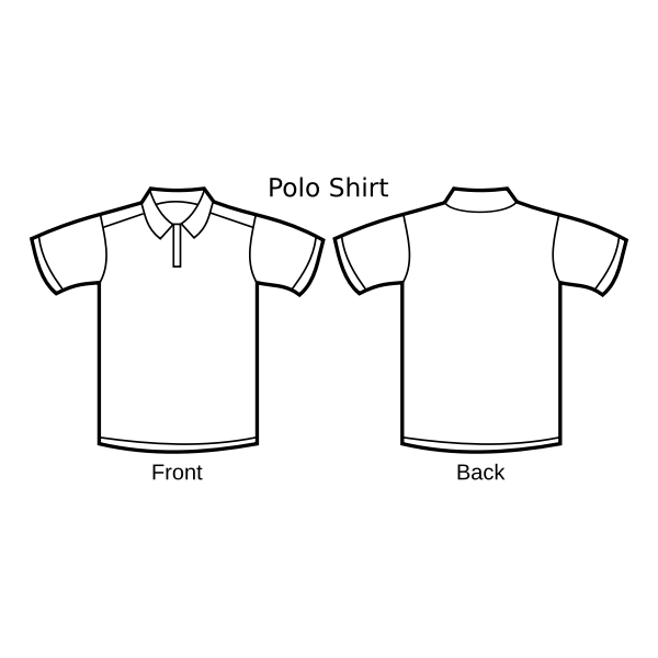 Polo shirt template vector image