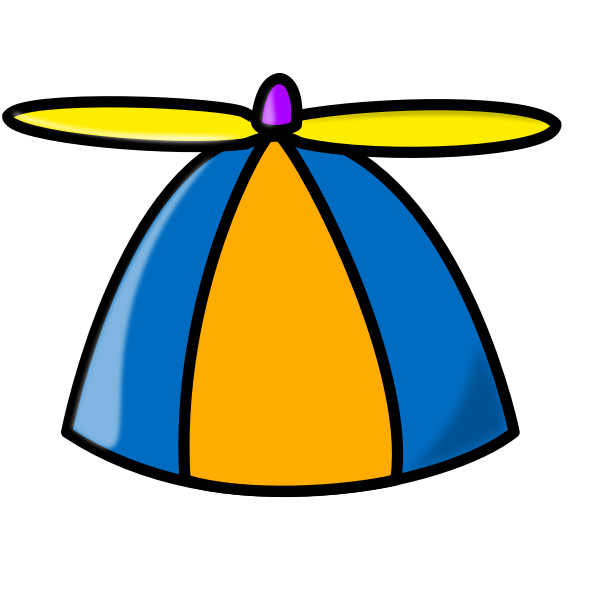 Propeller hat vector drawing