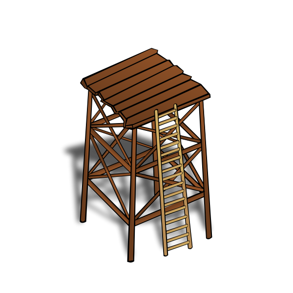 Watchtower vector symbol