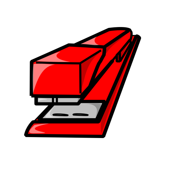 Red stapler vector gracphics