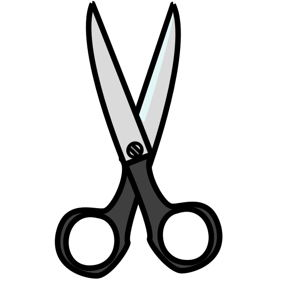 Scissor in simple style vector illustration School tool silhouette for  print and design Isolated element on a white background Back to school  concept hand drawn graphic sketch 12342075 Vector Art at Vecteezy