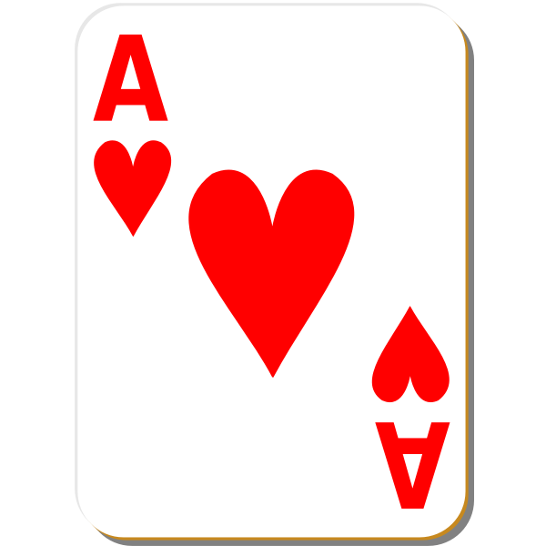 ace of hearts cards clip art