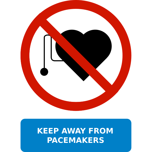 no pacemakers sign
