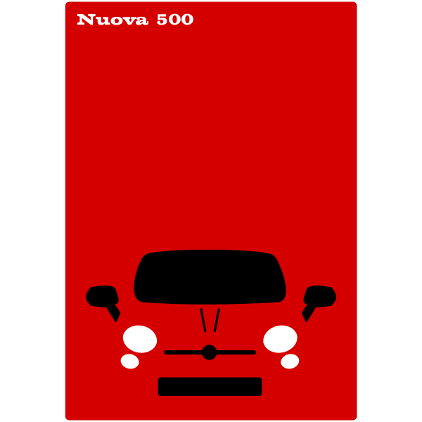 Red car poster