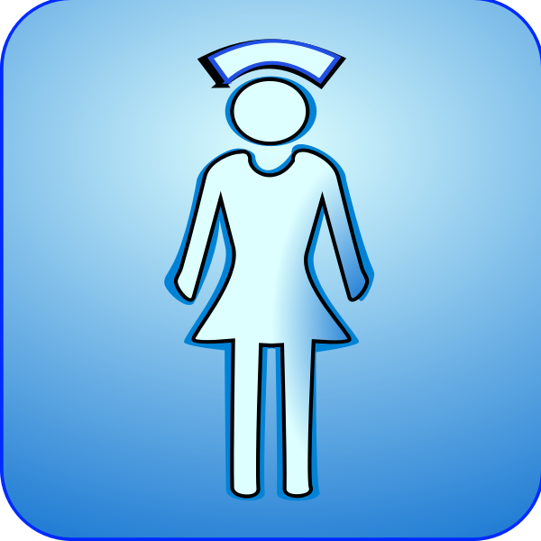 Vector symbol of medical nurse
