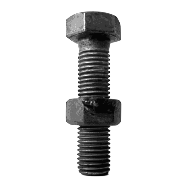 Vector graphics of photorealistic nut and bolt