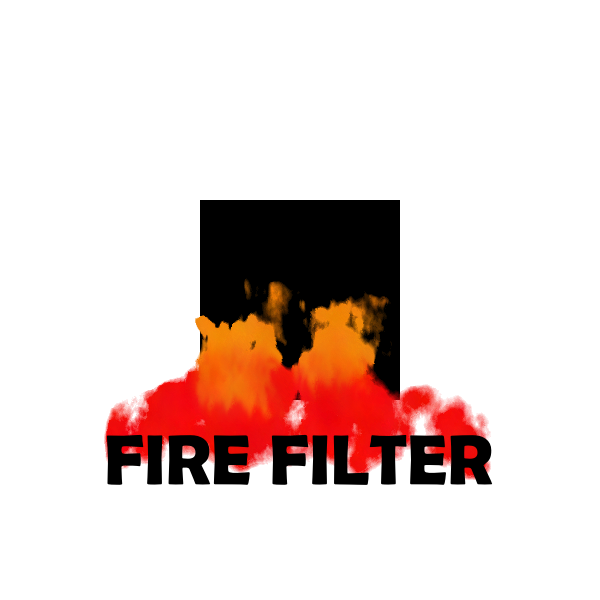 Fire filter red color