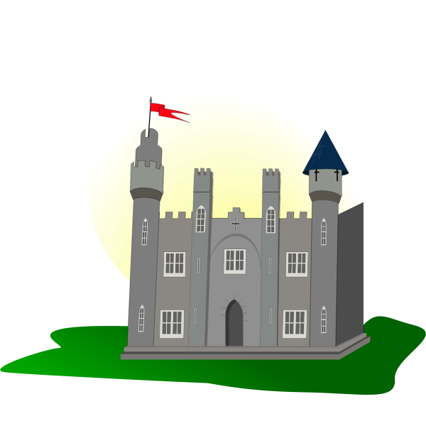 Castle with flag