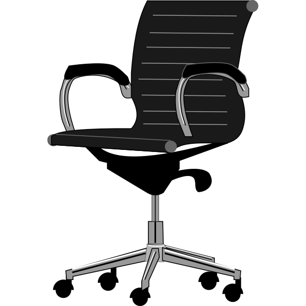 Office chair gray scale