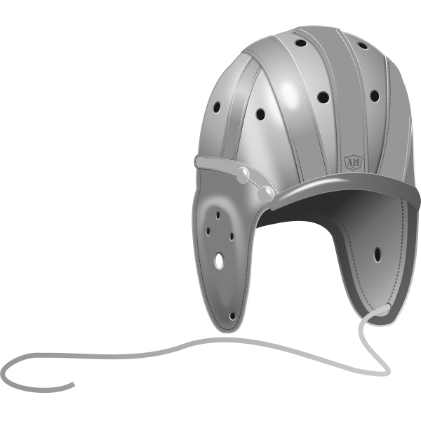 Rugby Helmet Grayscale Vector Image Free Svg