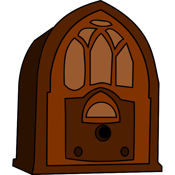 Old Fashioned Radio Device Free Svg
