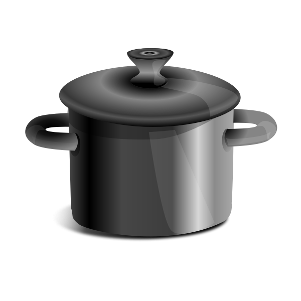 Pot With Lid Vector Illustration Free Svg