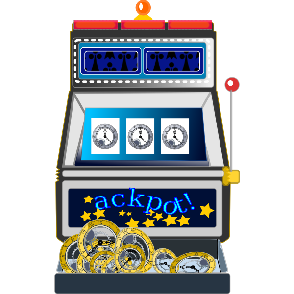 Jackpot slot machine vector illustration - Free SVG