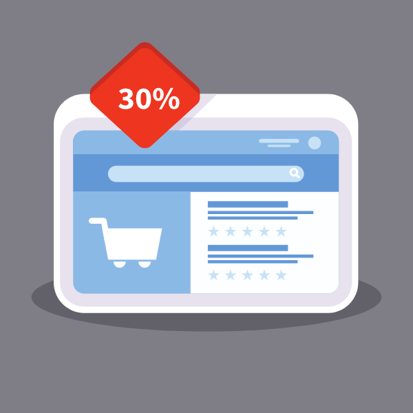 Sale in online store