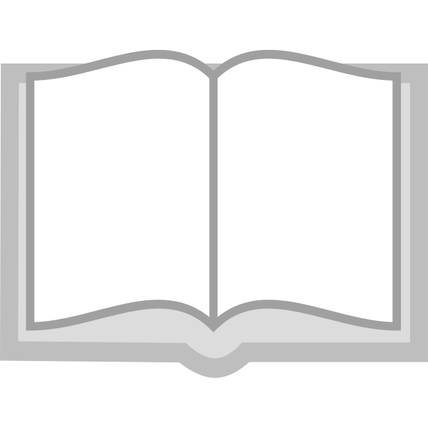 Grayscale Open Book Icon Free Svg