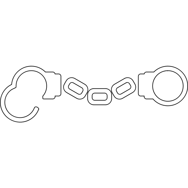 Handcuffs vector illustration