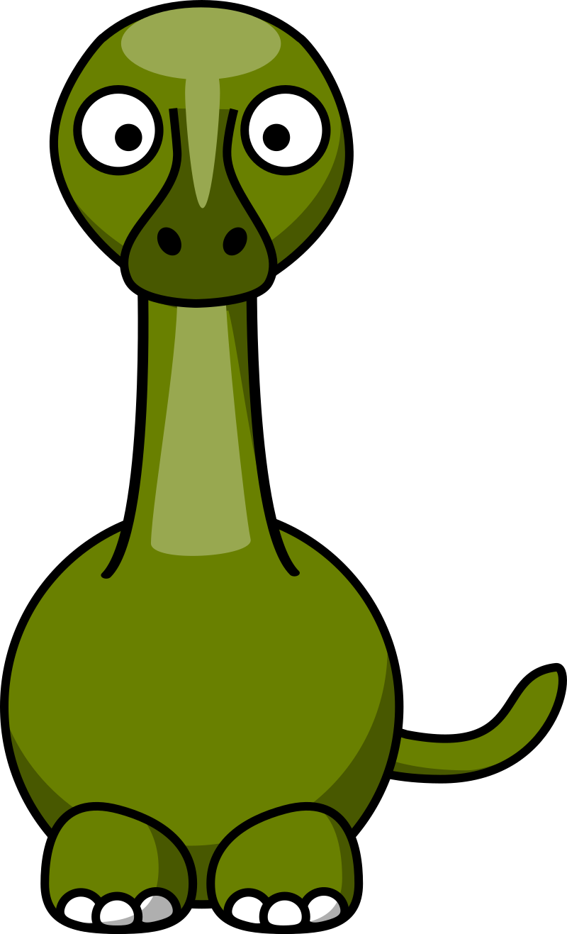 Cute Cartoon Green Dinosaur