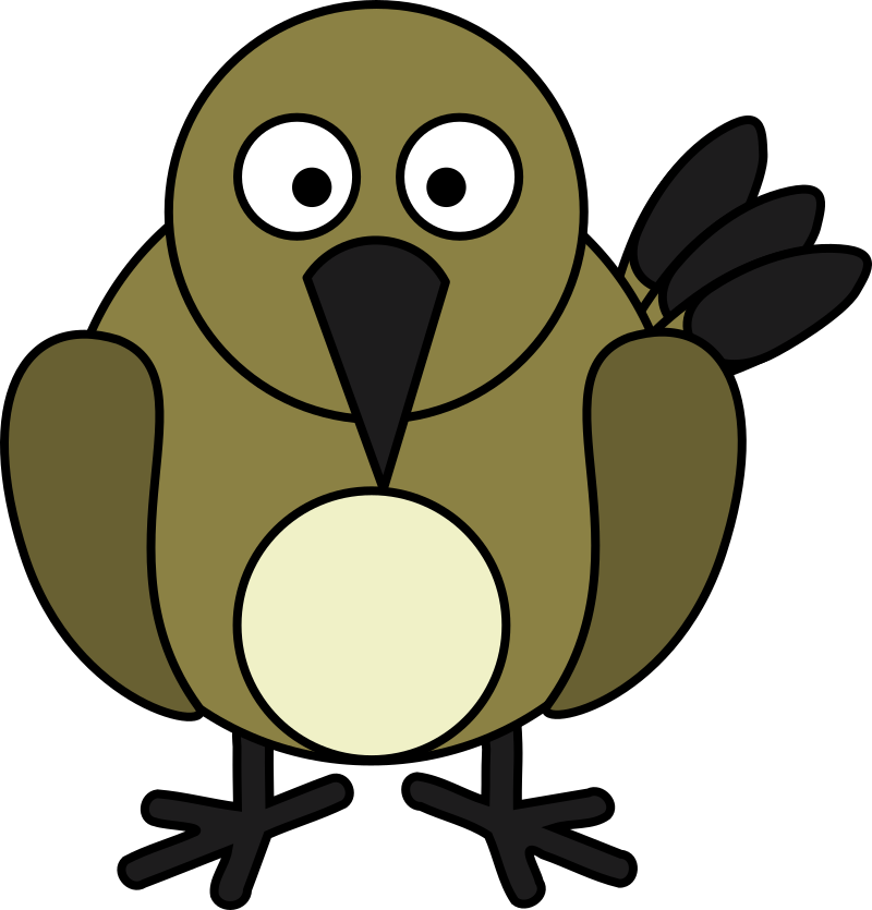Cartoon Flycatcher Bird Illustration