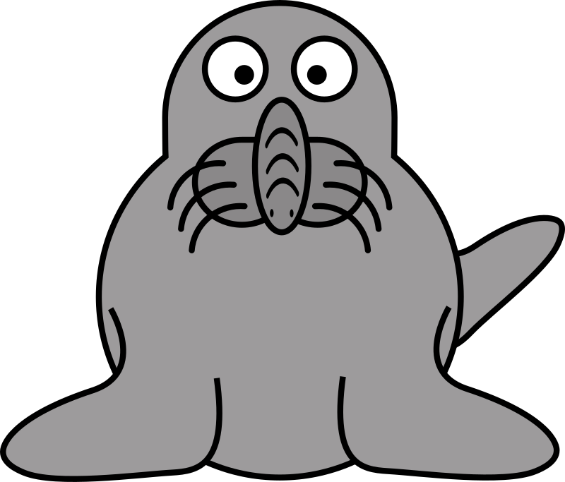Cartoon Elephant Seal
