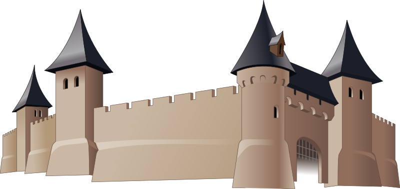 Medieval Castle with Towers