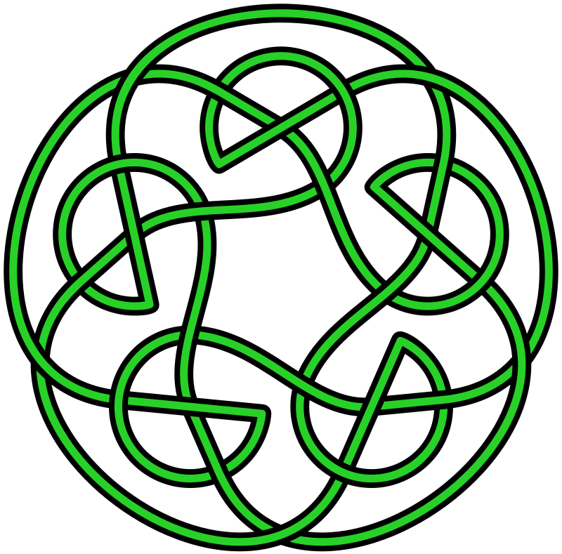 Green Celtic Knot Symbol