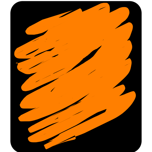 Orange scribble