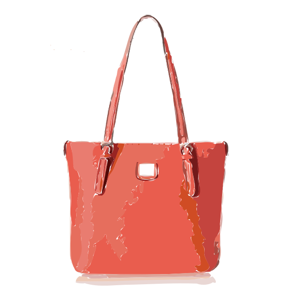 Orangish leather bag
