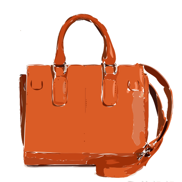 Orangish red bag | Free SVG