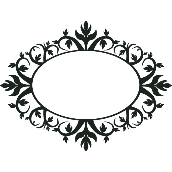 Circle Leaf Frame PNG Transparent SVG Vector