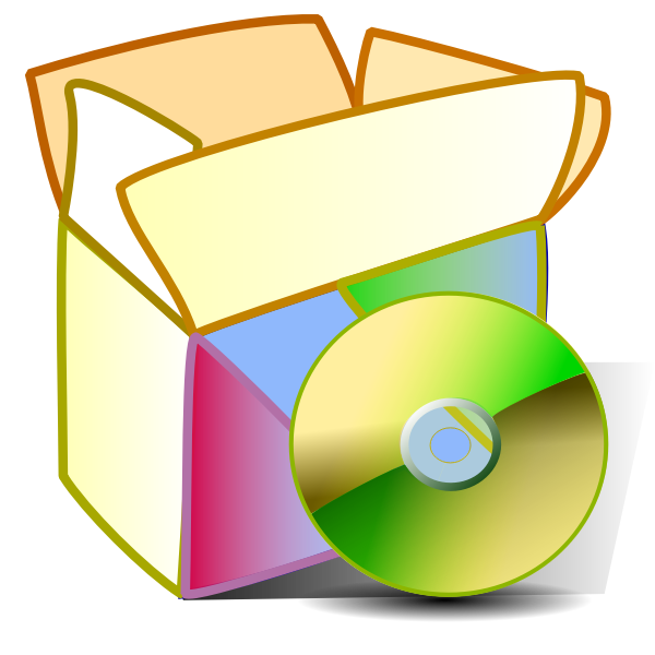 Vector graphics of package applications icon